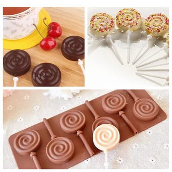 1 pieceNew Lollipop סיר יציקת השוקולד לתבניות כלי בישול סיליקון קרח עובש כלי פונדנט לקשט עוגה כלים