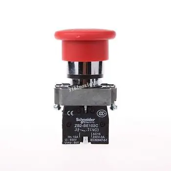 10pcs 22mm NC אדום פטריות עצירת חירום לחץ על כפתור המתג 600V 10A ZB2-BT42
