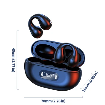 2023 אוזן חדשה-קליפ Bluetooth 5.3 Immersive צליל HIFI TWS בקרת מגע רעש מבטל אוזניות Bluetooth אלחוטית