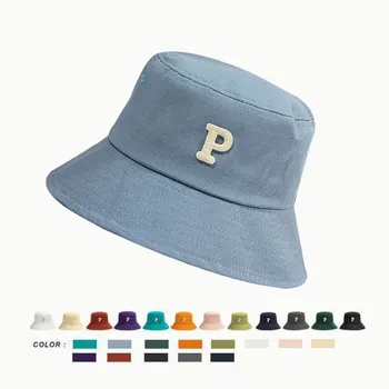 2023 אופנה הקיץ דלי כובעים עבור נשים כותנה צבע מוצק דייג כובע גברים Finshing שמשיה בנים, בנות, ספורט תחת כיפת השמיים בוב