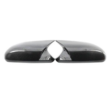 2pcs המראה האחורית לכסות כובע סיבי פחמן שחור דבק אוטומטי פגזים רכב חלופי עבור ב. מ. וו E87 E81 E82 E88 E90 E91 E93 E93