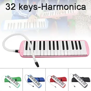 5 צבעים 32 מפתחות Melodica נייד הפה אורגן פסנתר, לימוד נגינה עם תיק נשיאה