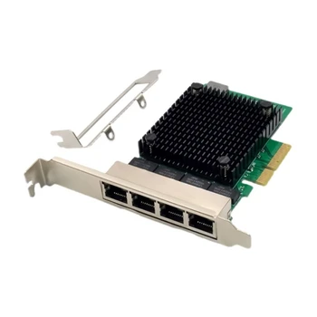 831D 4 יציאות PCI-E 2.5 Gbps Ethernet כרטיס PCIX אוטובוס Server כרטיס ניק אדפטיבית