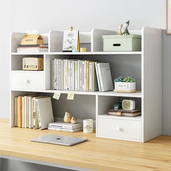 Aoliviya Sh החדש מדף הספרים שולחן העבודה פשוט השינה שולחן במשרד קטן Multi-Layer מדף בסלון שולחן אחסון מדף הספרים