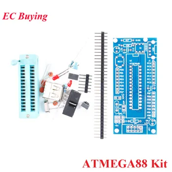 ATmega8 ATmega48 ATMEGA88 פיתוח המנהלים AVR לוח המערכת Suite ערכת DIY אלקטרוני מודול חלקים PCB ISP ממשק USB