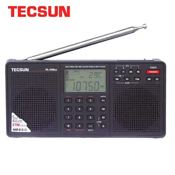 AWIND Tecsun PL-398MP סטריאו, רדיו FM נייד מלא הלהקה דיגיטלי כוונון ETM ATS DSP כפול רמקולים רסיבר נגן MP3 תמיכה TF
