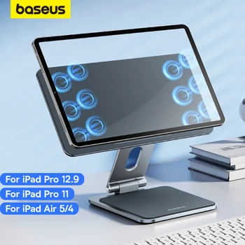 Baseus מגנטי לעמוד עבור iPad Pro 11 12.9 אינץ ' אלומיניום מתכוונן מתקפל מעמד שולחני עבור iPad אוויר 5 Air4 10.9 Tablet Stand
