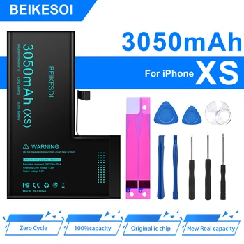 BEIKESOI טלפון סוללה עבור iPhone X XR XS מקס 11 Pro מקס 12 13 14 החלפת Bateria עבור iPhone של אפל X XS מקס