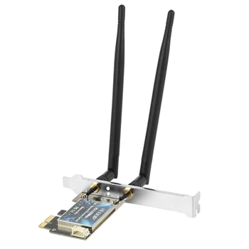 EDUP PCI-E 600Mbps WiFi כרטיס Bluetooth 4.2 מתאם 2.4 GHz/5GHz Dual Band Wireless כרטיס רשת עם אנטנות על שולחן העבודה במחשב