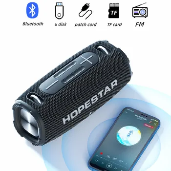 HOPESTAR H50 אודיו Bluetooth רמקול אלחוטי נייד חיצוני עמיד למים סאב HIFI מערכת סראונד TWS סדרת FM ראד