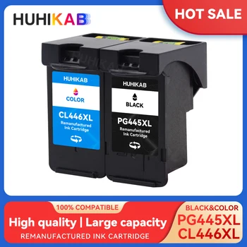 HUHIKAB PG445 PG445XL מחסנית דיו תואם עבור Canon PG 445 PG-445 PG-445XL מחסנית דיו MX494 מ 