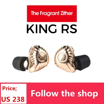 TFZ המלך RS בתוך אוזן אוזניות אוזניות HiFi זהב הסרעפת יחידת נהג נחושת אלקטרוליטי CNC מעטפת 2PIN כבל