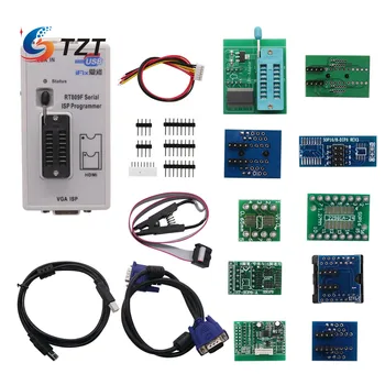 TZT RT809F USB-BIOS מתכנת & 11 מתאמי & SOP8 קליפ & 1.8 V /TSSOP8 שקע ICSP 24 25 93