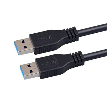 USB3.0 כבל נתונים במהירות גבוהה Usb3.0 זכר ל-זכר כבל 5 מטר. איזה ראש כפול נייד קשיח, כבל 3 מטר
