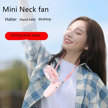 XiaoMi חדש תלוי בצוואר מתקפל קטן מאוורר חשמלי נייד כף יד יצירתי מעונות סטודנטים ספורט USB חיצוני מאוורר מיני