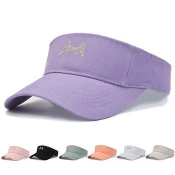 אביב קיץ נשים שמש כובעים הגנת UV העליון ריק כובע גברים כובע מתכוונן כותנה מגן שמש ספורט טניס, גולף, ריצה קרם הגנה