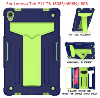 אופנה Shockproof מחשב הלוח מעטפת הגנה מתאים Lenovo TabP11 שחפת J606N J606F J606 תושבת לוח מעטפת הגנה