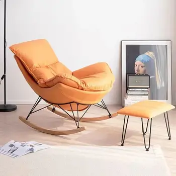אחת מדיטציה עצלן הכיסא עיצוב עצים מבוגרים הרגל קריאה נדנדה כיסא נוח פטיו ארגונומי Sillas ריהוט הסלון.