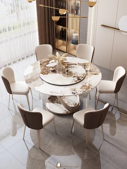 אישית קלת משקל דלוקס כסא נדנדה שילוב מודרני פשוט מסעדה איטלקית יוקרתית שולחן עגול
