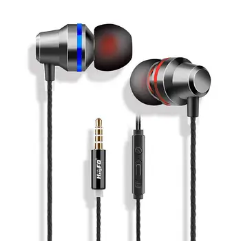 ב-האוזן אוזניות חוטית אוזניות אוזניות 3.5 mm Plug עבור הטלפון החכם למחשב נייד מחשב לוח Mp3 סטריאו מתכת בס אוניברסלי אוזניות