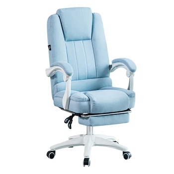 בד ורוד כיסא המחשב רך הכיסא במשרד שכיבה ילדה כותנה הכיסא 360 תואר הסיבוב המשחק כיסא לנוח הכיסא
