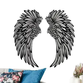 דקורטיבי כנפי מלאך על הקיר מודרנית קיר כנפי מלאך פיסול אופנתי קישוט קיר מקורה חיצונית הביתה הסלון