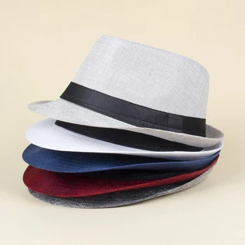 חדשות אופנה רטרו גברים שוליים רחבים, כובע בציר כמה קאפ חיצונית למבוגרים מגבעות השמש בקיץ קש כובעי הגברים המובילים של הג ' אז כובע