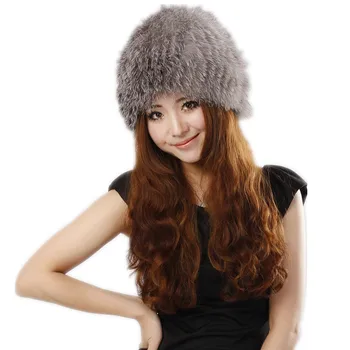 טבעי אמיתי פרווה כובעים נשים חורף חם ורך פופולרי ברוסיה סגנון נשי עגול כובע אופנה אמיתית בכובע פרווה