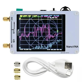 מקורי NanoVNA וקטור Network Analyzer HF VHF UHF אנטנה מנתח גל עומד טווח תדרים 50KHz -900MHz מסך מגע