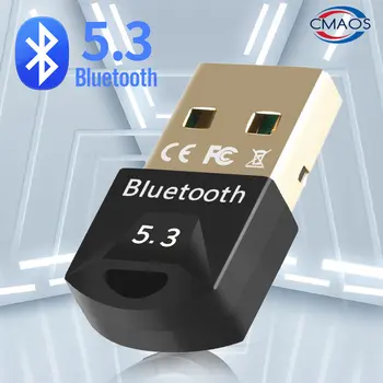 מתאם Bluetooth למחשב Usb Bluetooth 5.3 Bluetooth Dongle 5.0 מקלט עבור רמקול מקלדת ועכבר המוזיקה משדר אודיו