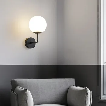 סיבוב מינימליסטי מנורת קיר אור יוקרה השינה ליד המיטה פשוט המודרני סלון רקע יצירתי מסדרון מרפסת הבית
