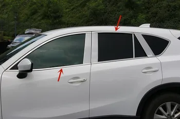 על מאזדה CX-5 2013-2015 נירוסטה חלון המכונית דקורטיביים רצועת Anti-scratch הגנה אביזרי רכב