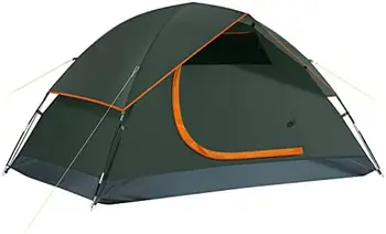 קמפינג אוהל, עמיד למים המשפחה לאוהל עם נשלפת Rainfly ולשאת תיק, אוהל קל משקל עם יתדות עבור קמפינג, טיולים,