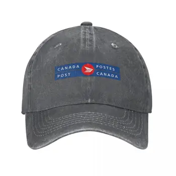 קנדה פוסט לוגו Billingual כובעי בייסבול אופנה שטף ג ' ינס כובעים מתכוונן Casquette ספורט בייסבול כובע בוקרים עבור יוניסקס